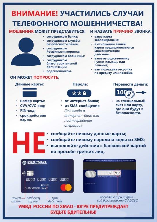 Профилактика совершения дистанционных мошенничеств и краж безналичных денежных средств
